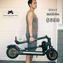 Brand New Electric Scooter For Sale In Sacramento! Long Range MAX Pro – 650W motor, 46-mile range, 11” tires – Only $699 at Sacramento ATV Motors!