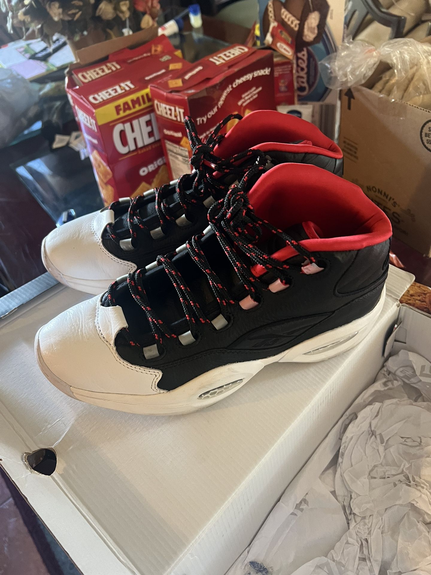 Men’s Reebok Question Black Red Size 11