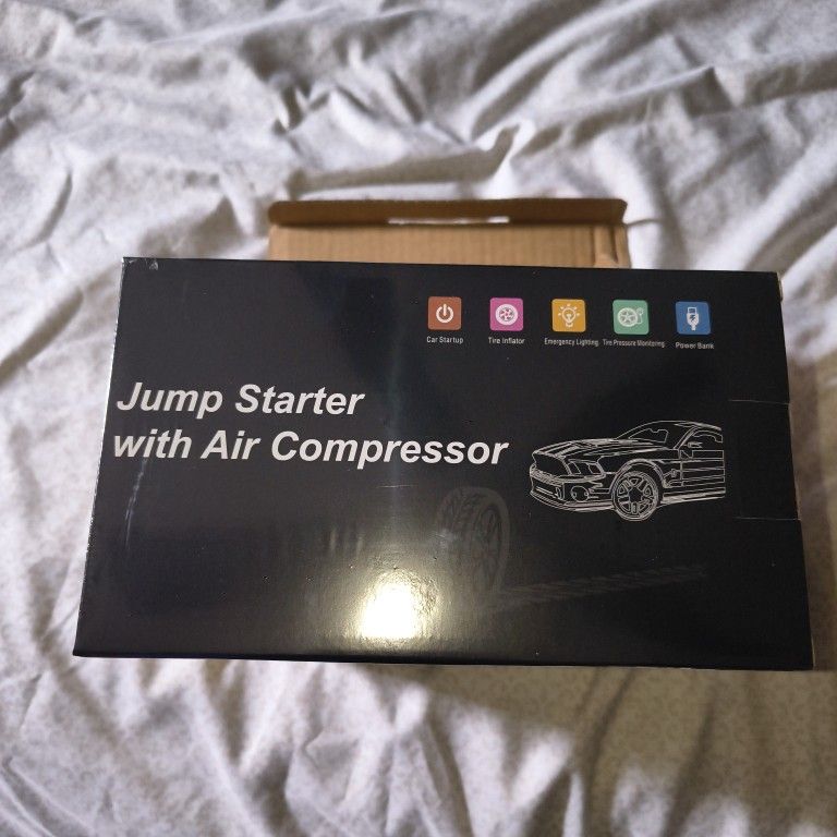 Portable Jump Starter And Compressor Brand New Unopened