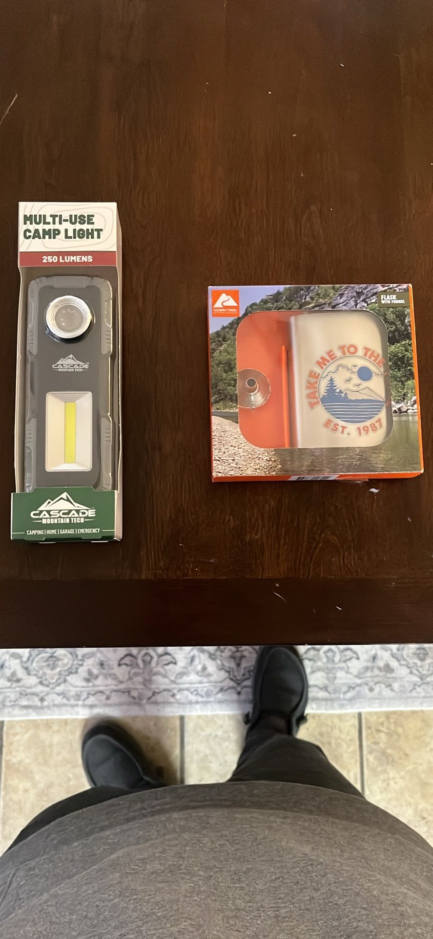 New Never Used Camp Light And Flask