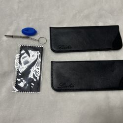 Glasses Cleaning Cloth 2 Storage Cases Screwdriver Blue Light Blocking Test tool