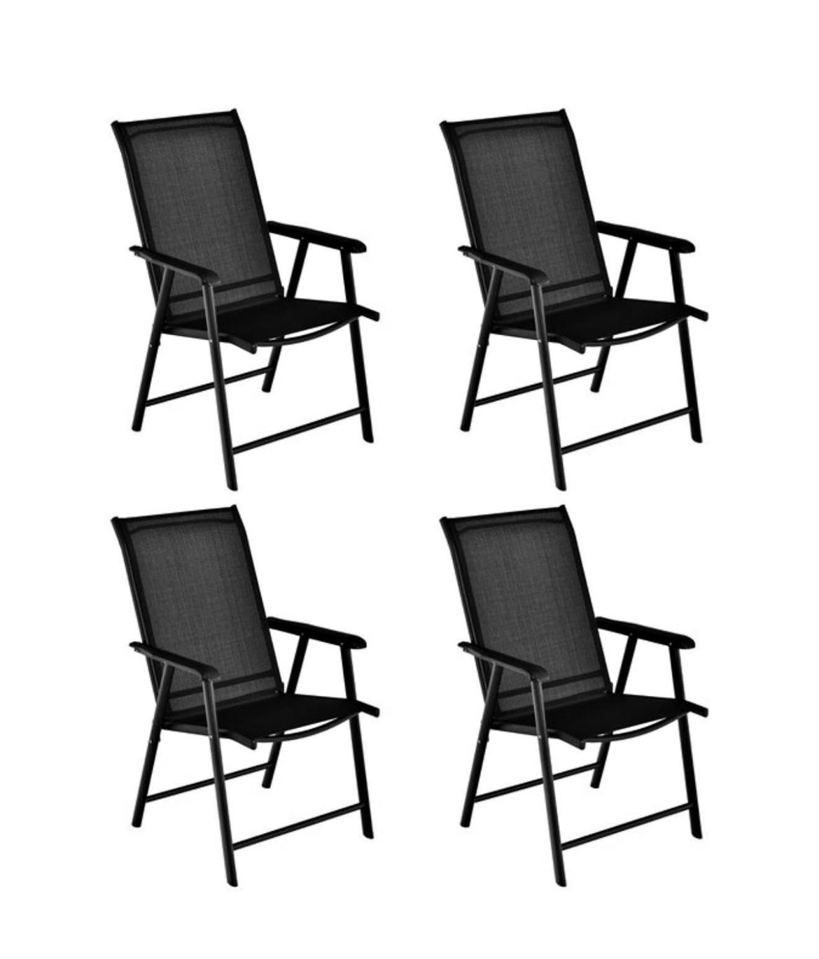 4 folding patio chairs
