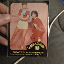 Mork And Mindy Sticker Card 1978