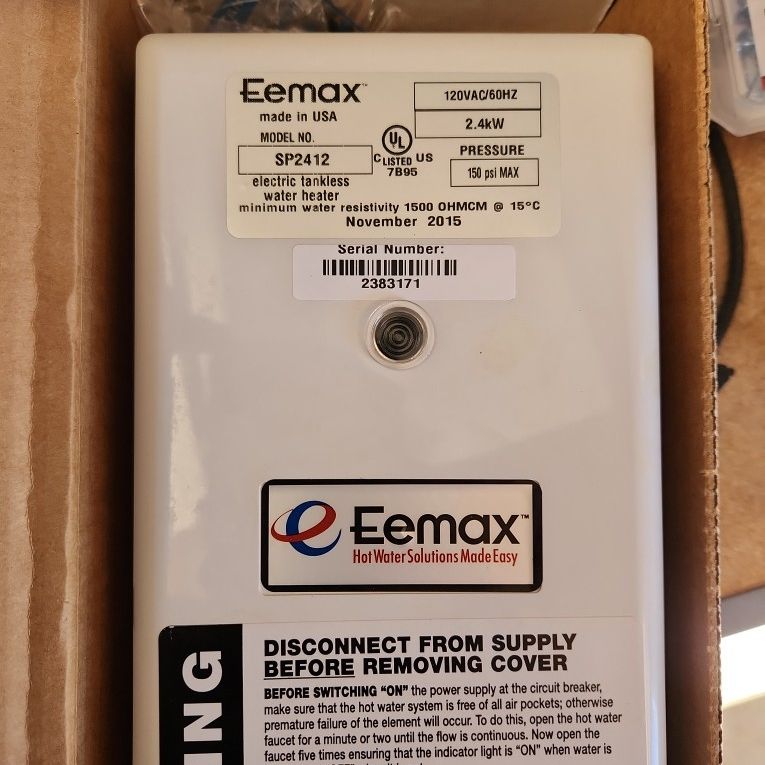 Eemax Single Point Electric Talked Water Heater SP2412 for Sale in  Scottsdale, AZ - OfferUp