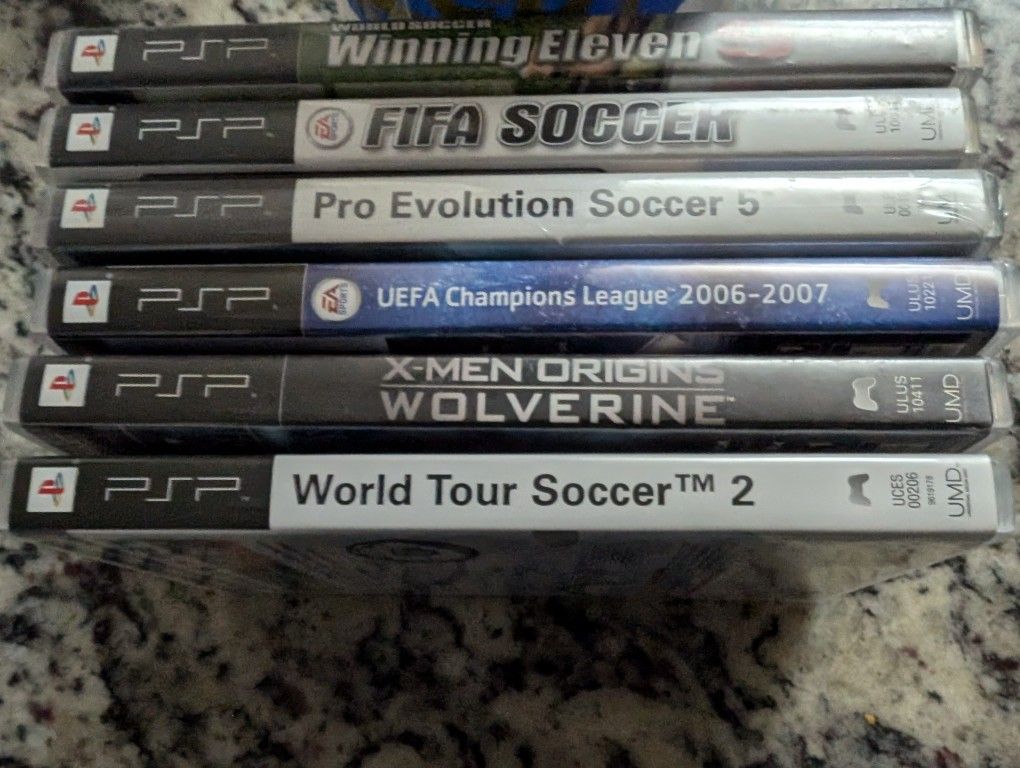 games psp All are working One game 
 is sealed 