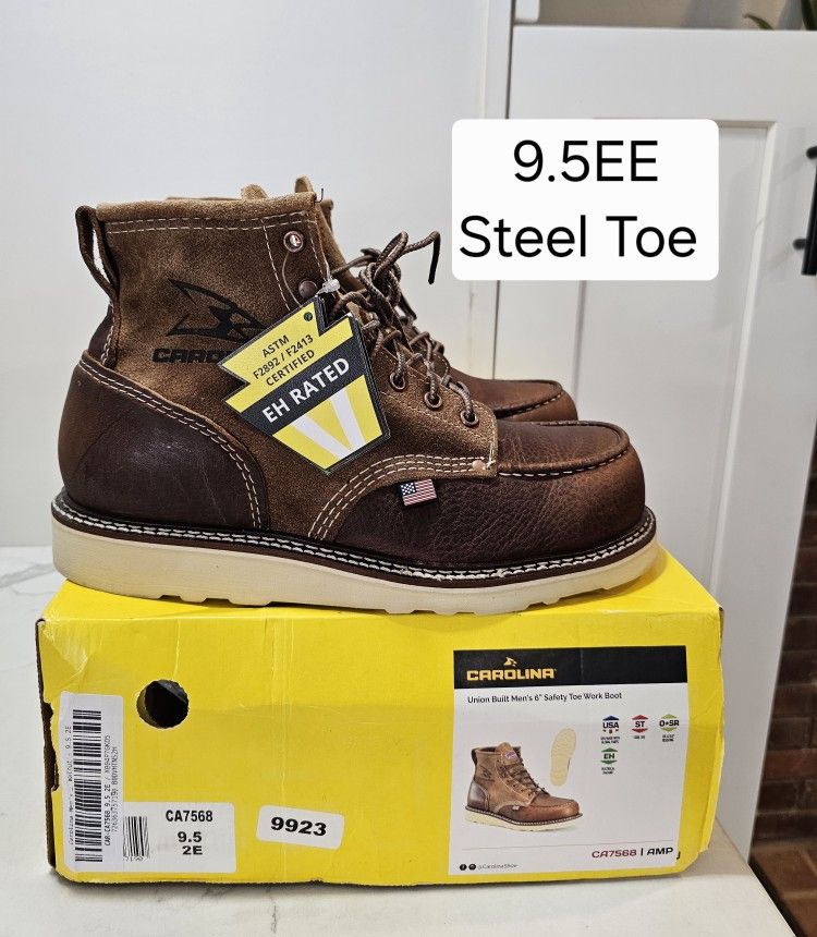 Carolina Steel Toe Work Boots Size 9.5