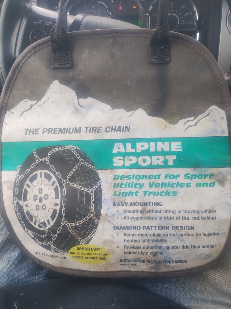 New Tires Chains  Need Cash Today Will Take Any Offers $30