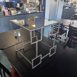 Glass Mirrored Table