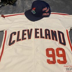 Cleveland Ricky "Wild Thing" Vaughn 99 Jersey Including Hat To Match