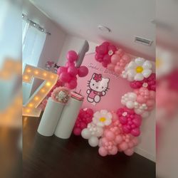 Hello Kitty Birthday Balloon Decoration 