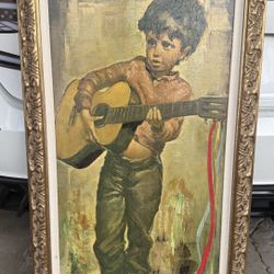 "Boy" By Francisco Restrepo 24x42  Original Oil