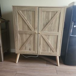 Cabinet With storage + Outlets