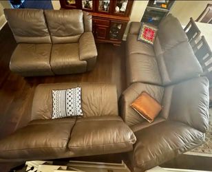 Brown leather