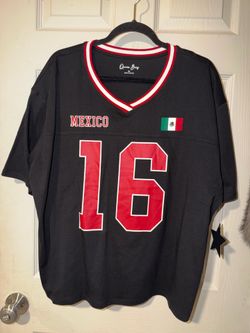 Mexico Shirt World Cup Soccer Black Flag - New With Tags