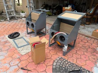 New Trinco Dry Blast Bead Blaster Cabinet Model 20/CDB Sandblast Cabinet  Filter Included