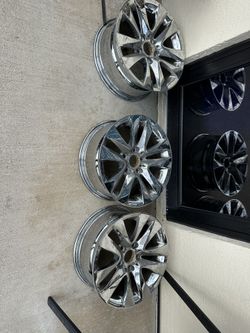 3 Bmw Chrome 17” Inch Wheels Rims E46