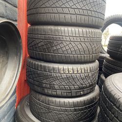 Set of four used tires Continental 235/35/19 in good condition 