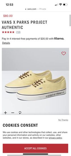 Vans x Park Project Yellow Brand New 