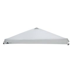 Ozark Trail 10' x 10' Straight Leg Replacement Canopy Top Outdoor Shading Cover, White

