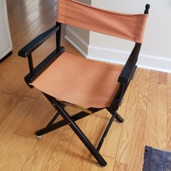 Orange And Black Director's Chair
