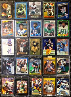 NFL Legends & HOF players Football Trading Cards Lot – 25 Cards