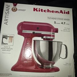 Brand New KitchenAid Artisan 5Qt Stand Mixer – Empire Red – (Sealed)
