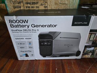 EcoFlow DELTA Pro 3 8000W Battery Generator
