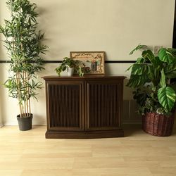 Vintage Wood Record Player Cabinet