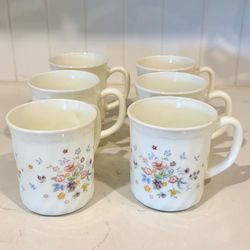 Vintage Floral Mugs