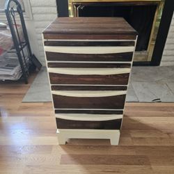 End Table With 4 Drawers