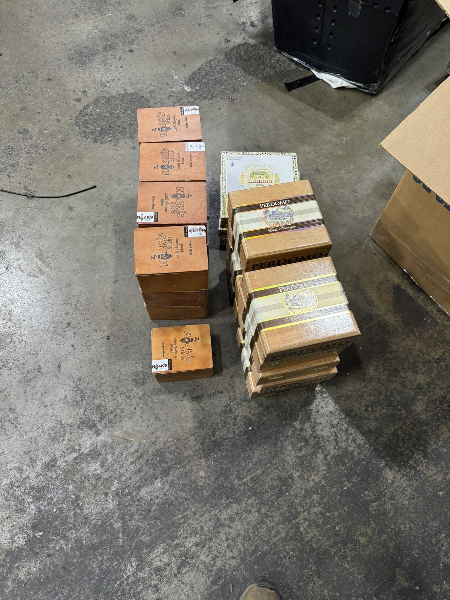 Wooden Cigar Boxes.