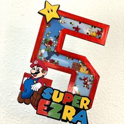 Super Mario - 3D Shaker Cake Topper