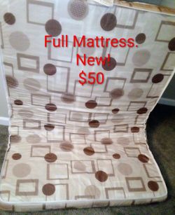 Full mattress new