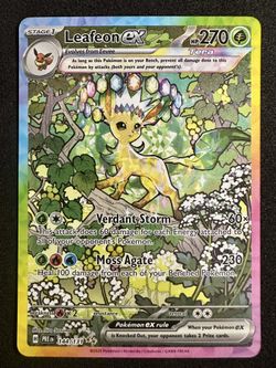 Pokémon Leafeon ex 144/131 Prismatic Evolutions Special Illustration Rare MINT