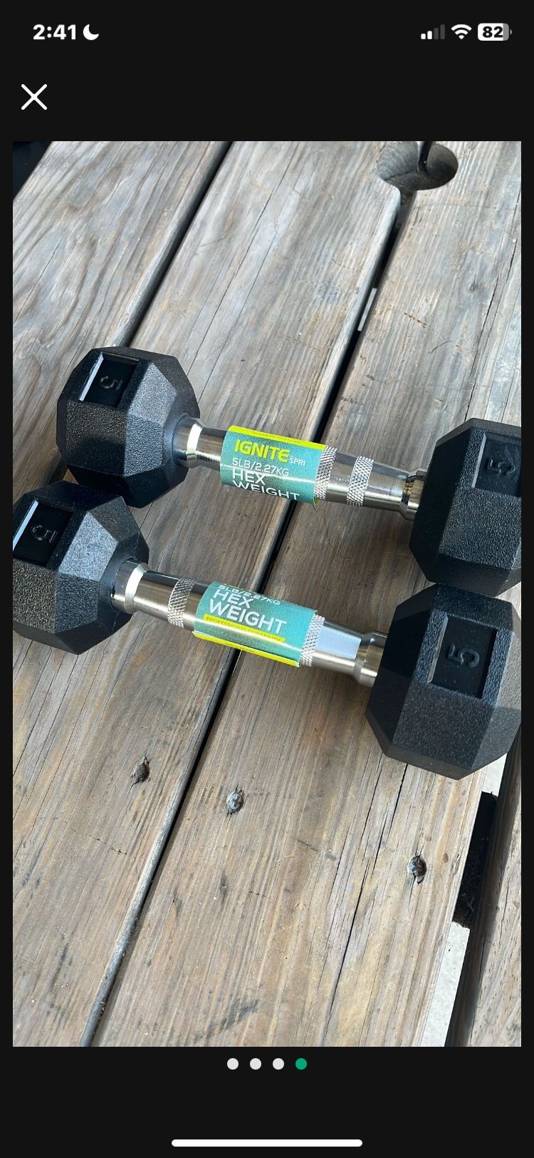 New 5 Lbs Dumbbells Pair