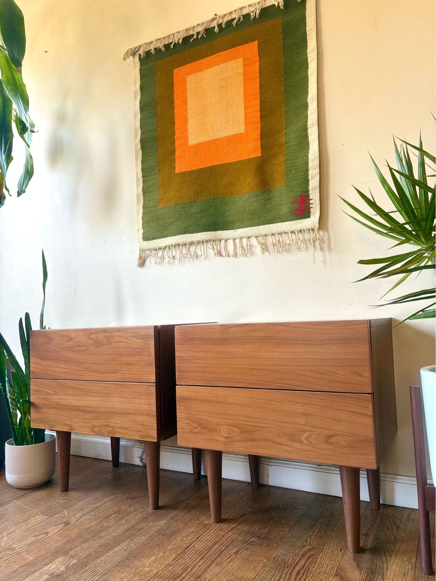 Gorgeous Petite Danish Teak Nightstands