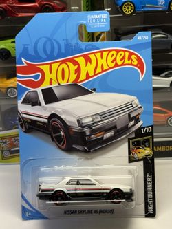 🇯🇵 Hot Wheels 2017 - White Nissan Skyline RS KDR30 - Nightburnerz 48/250 - 1:64
