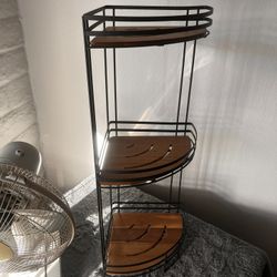 three layer corner shelf 