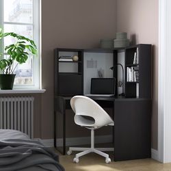 Ikea Brown Corner Desk 