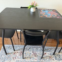 Table and 4 chairs