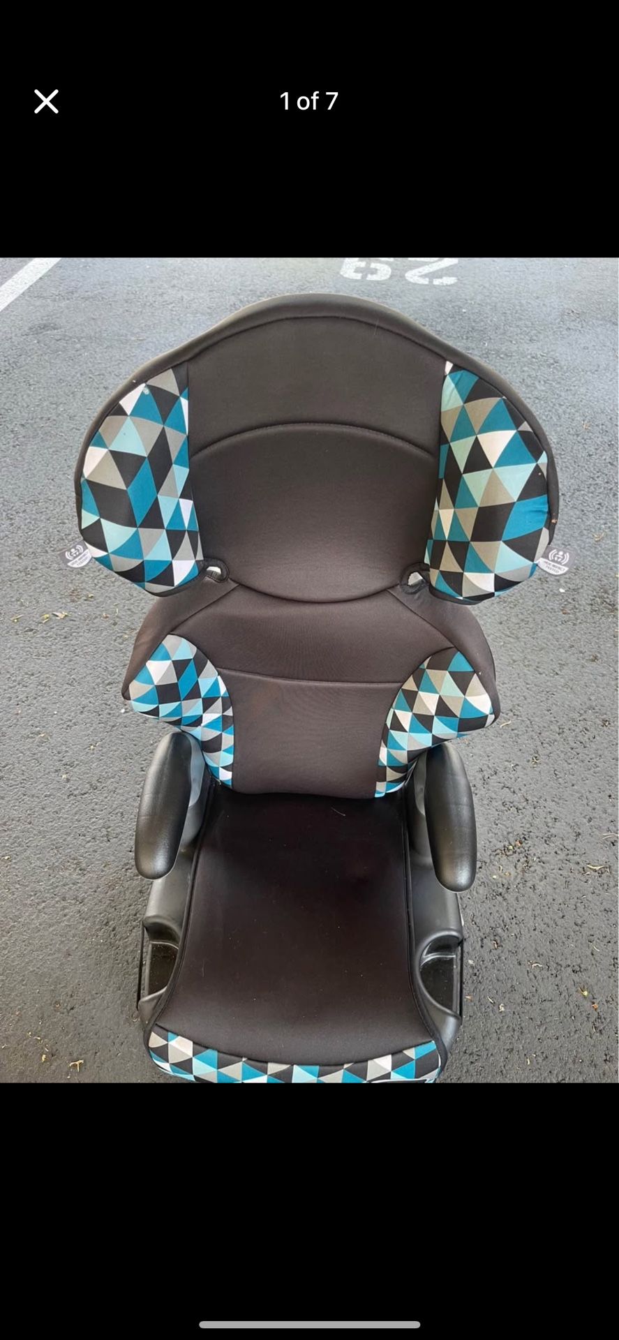 Evenflo Big Kid Highback 2-in-1 Belt-Positioning Booster Car Seat, Boston Blue