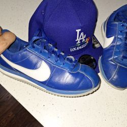 NIKE CORTEZ. 5Y  USED.  Rare Dodgers Colorway