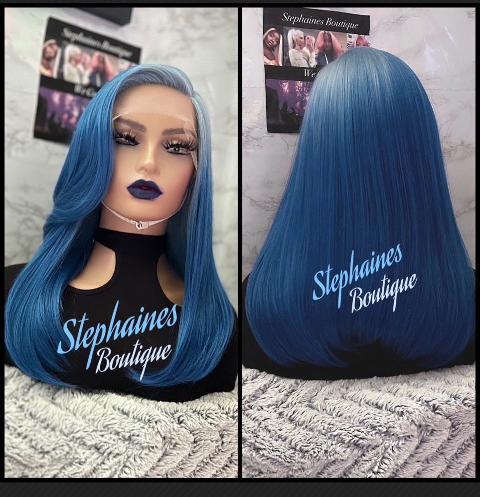 Human Hair Blended Lace Front Wig