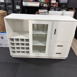Bar Cabinet With Wine Bottle And Glass Holder