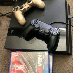 PS4 All Cords And 2 Controllers 