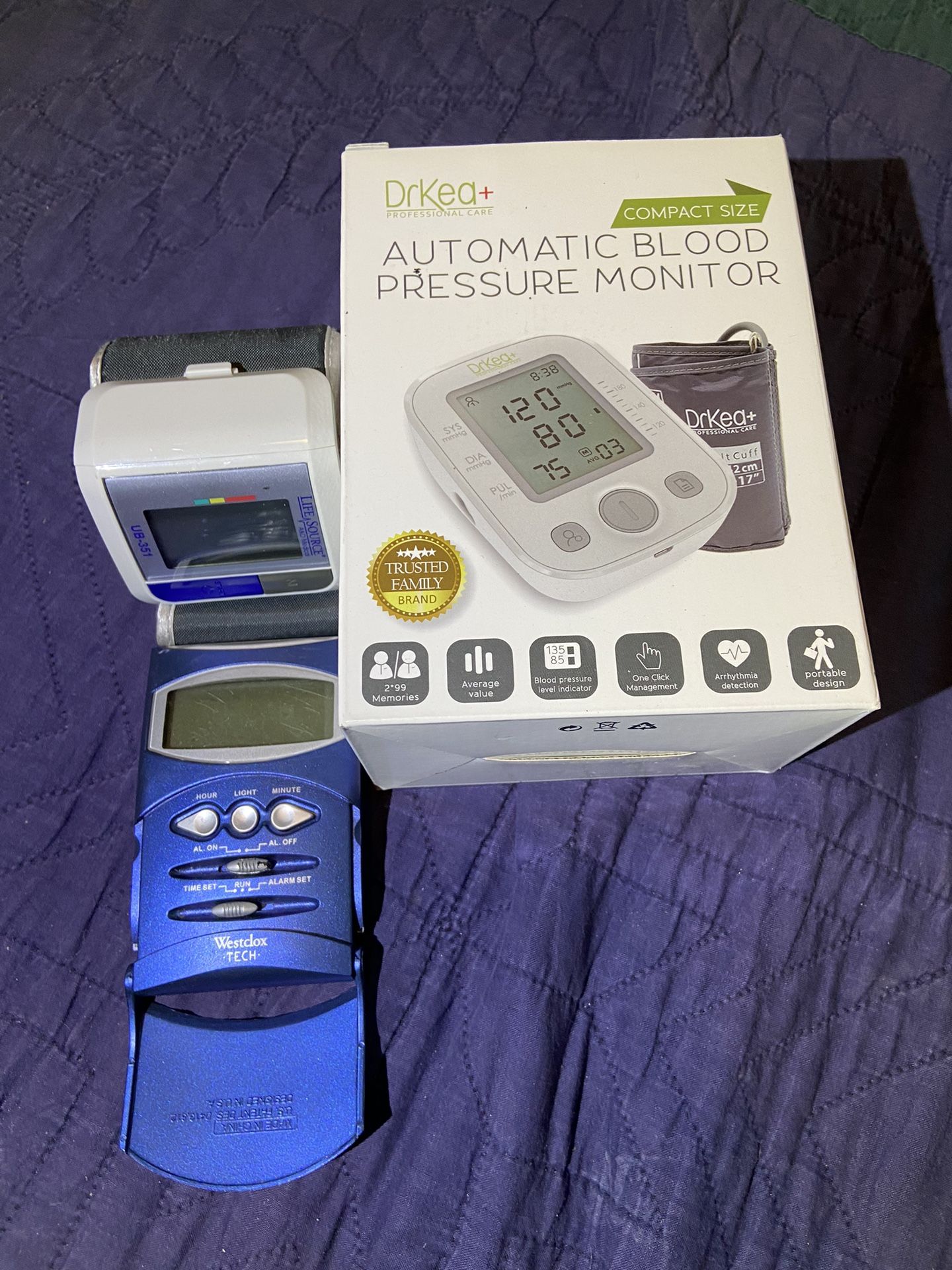 Dr Kea Automatic Blood Pressure Monitor- NEW And Used One And Data Tech Gadget Lot