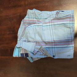 Blue Plaid Tommy Bahama Button-Up