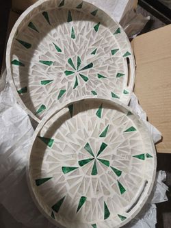 SET BANDEJAS 2 DE PORCELANA