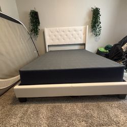 Wingback Full Size Bed frame and Box Spring 