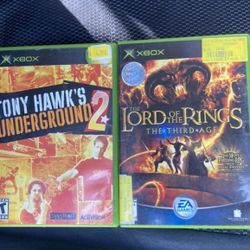 Xbox Tony Hawks Underground 2 & The Lord Of The Rings The Third Age